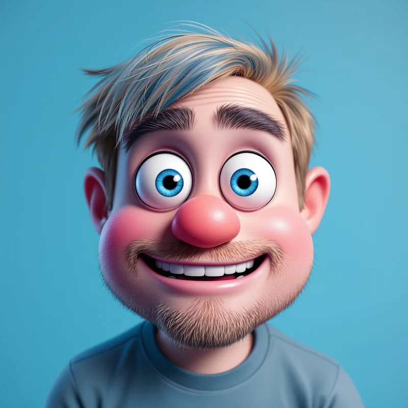 Gumball avatar profile image with funny cartoon expression