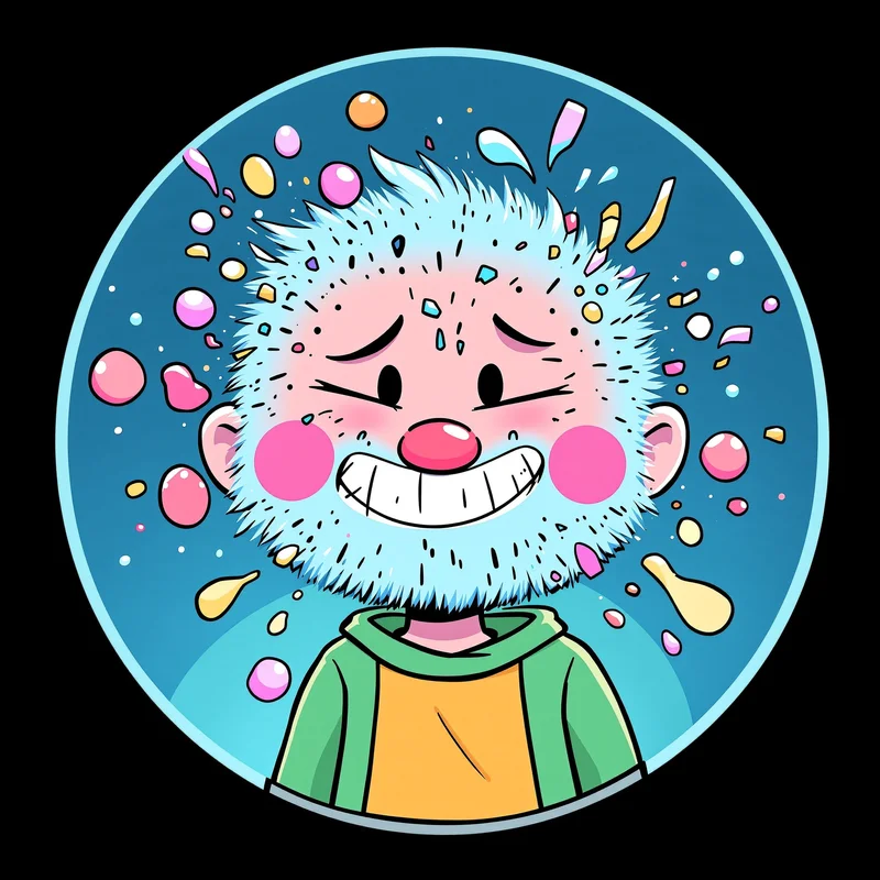 Gumball avatar portrait with playful personality