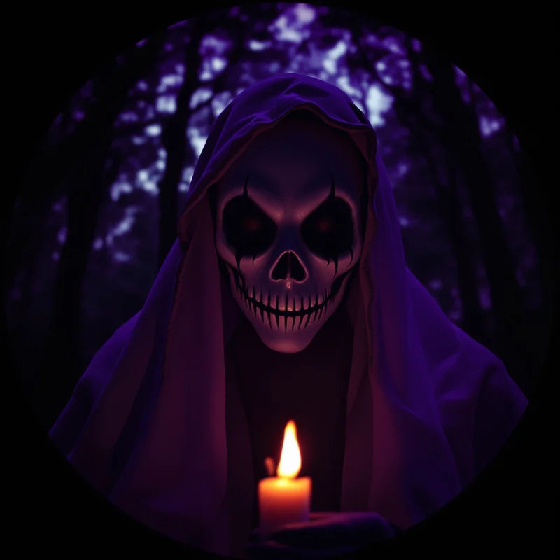 Halloween PFP with dark composition and identity focus