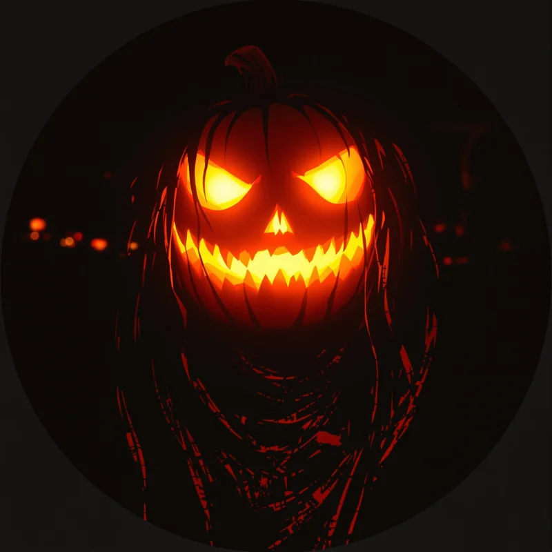 Halloween PFP with dark composition and identity focus