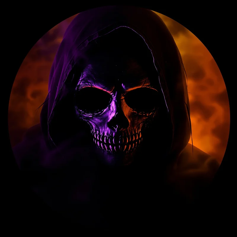 Halloween PFP with dark composition and identity focus