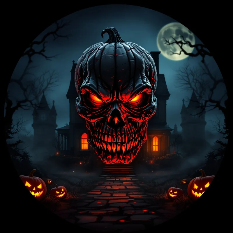 Halloween PFP with dark composition and identity focus