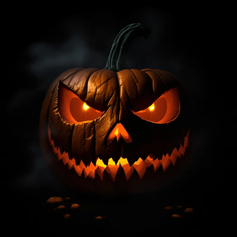 Halloween avatar portrait with horror personality