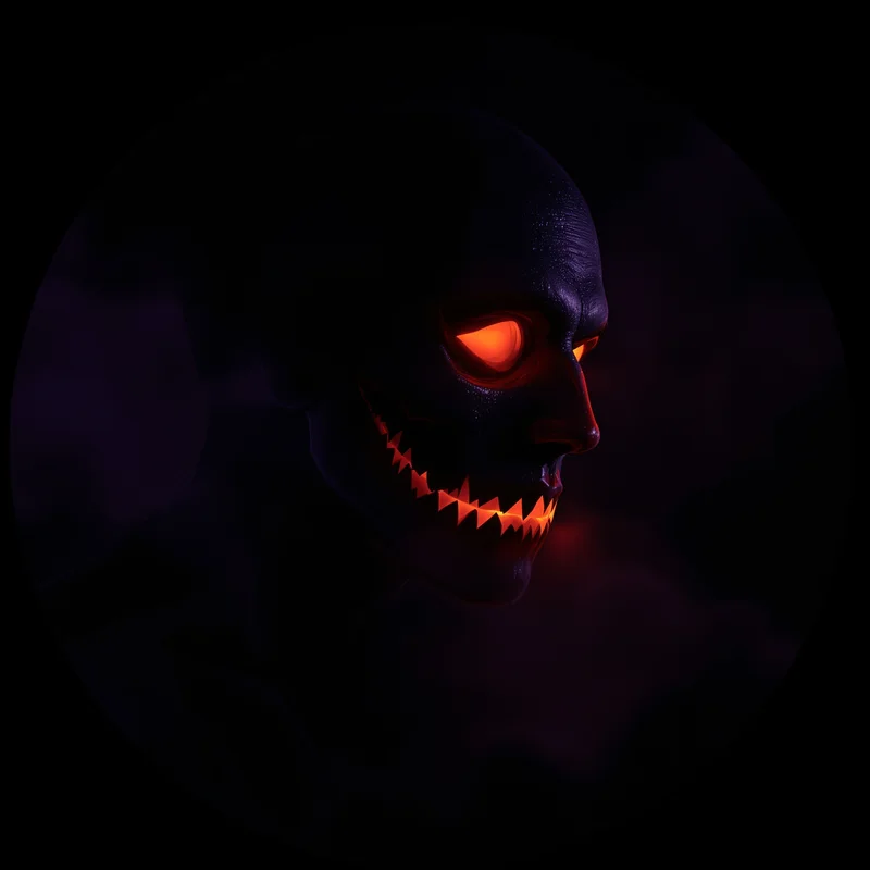 Halloween avatar portrait with horror personality