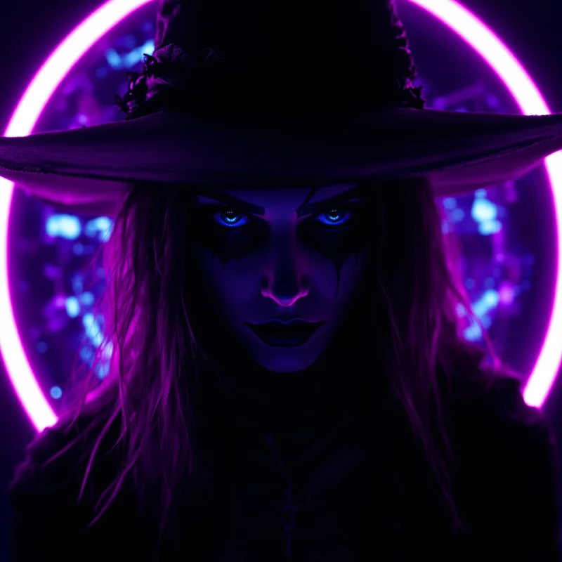 Halloween avatar portrait with horror personality