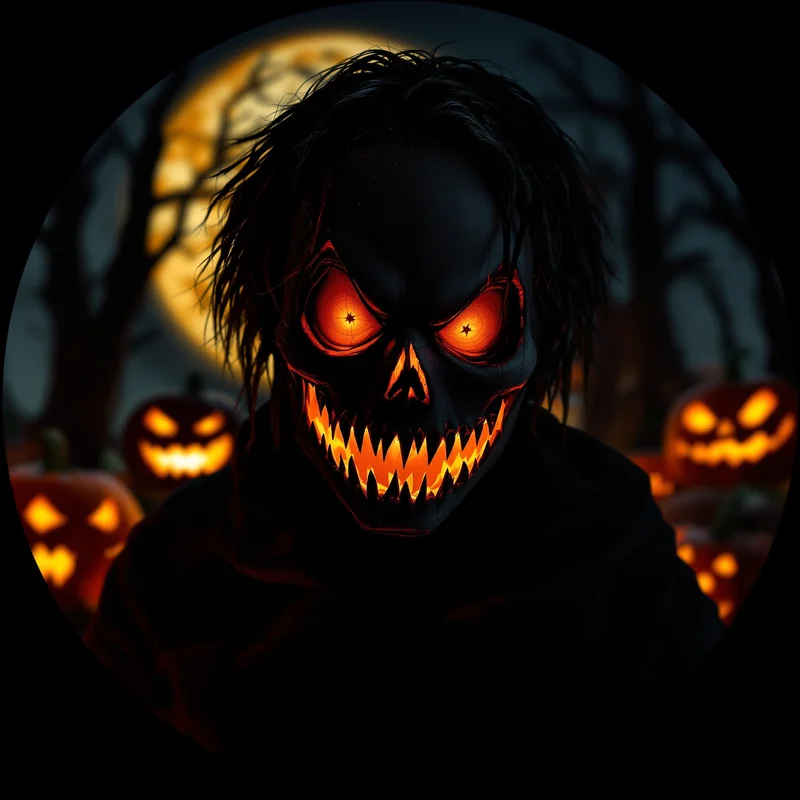 Halloween PFP with dark composition and identity focus
