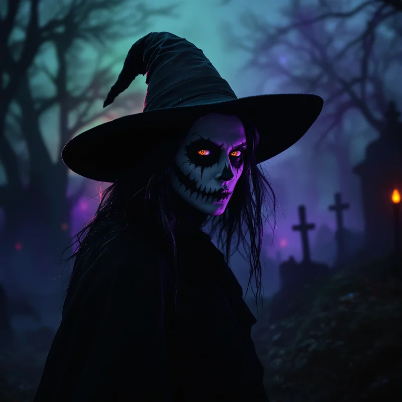 Halloween PFP with dark composition and identity focus