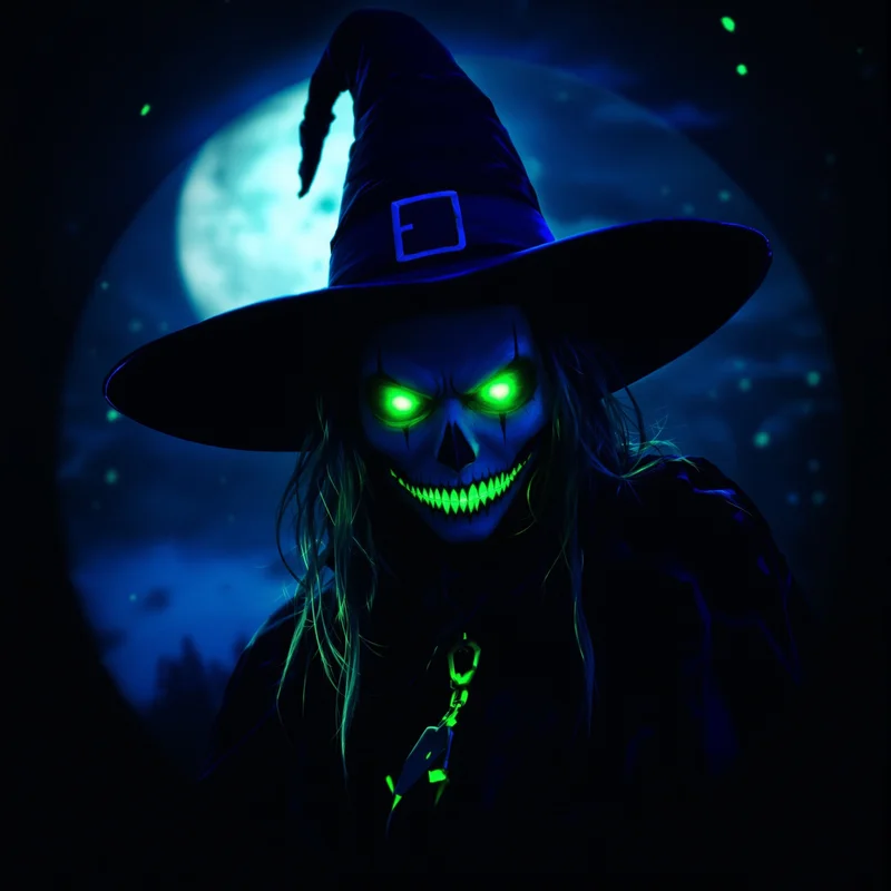 Halloween PFP with dark composition and identity focus