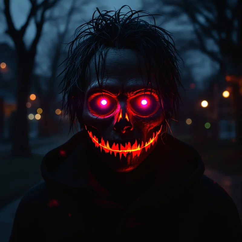 Halloween PFP with dark cathedral lighting and dark seasonal atmosphere