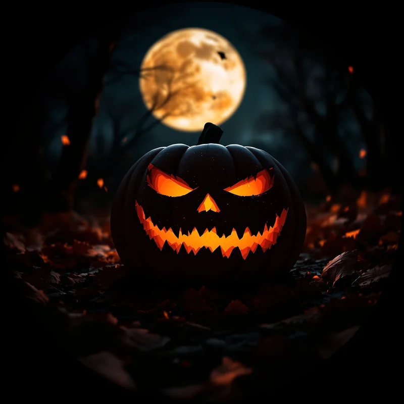 Halloween avatar portrait with horror personality