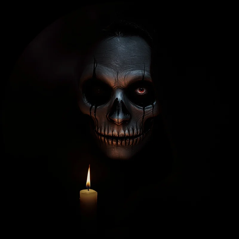 Halloween avatar portrait with horror personality