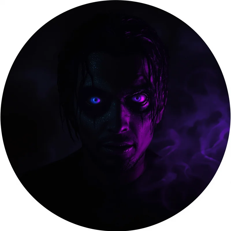 Halloween avatar portrait with horror personality