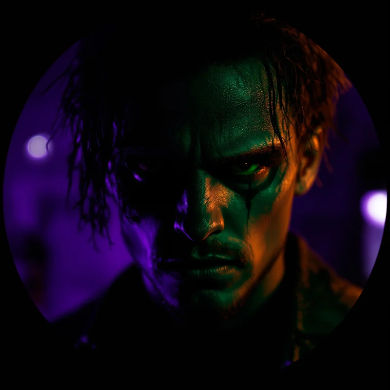 Halloween avatar portrait with horror personality