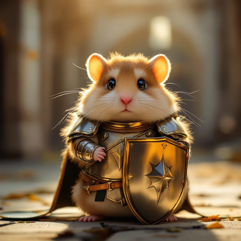 Knight Hamster PFP.