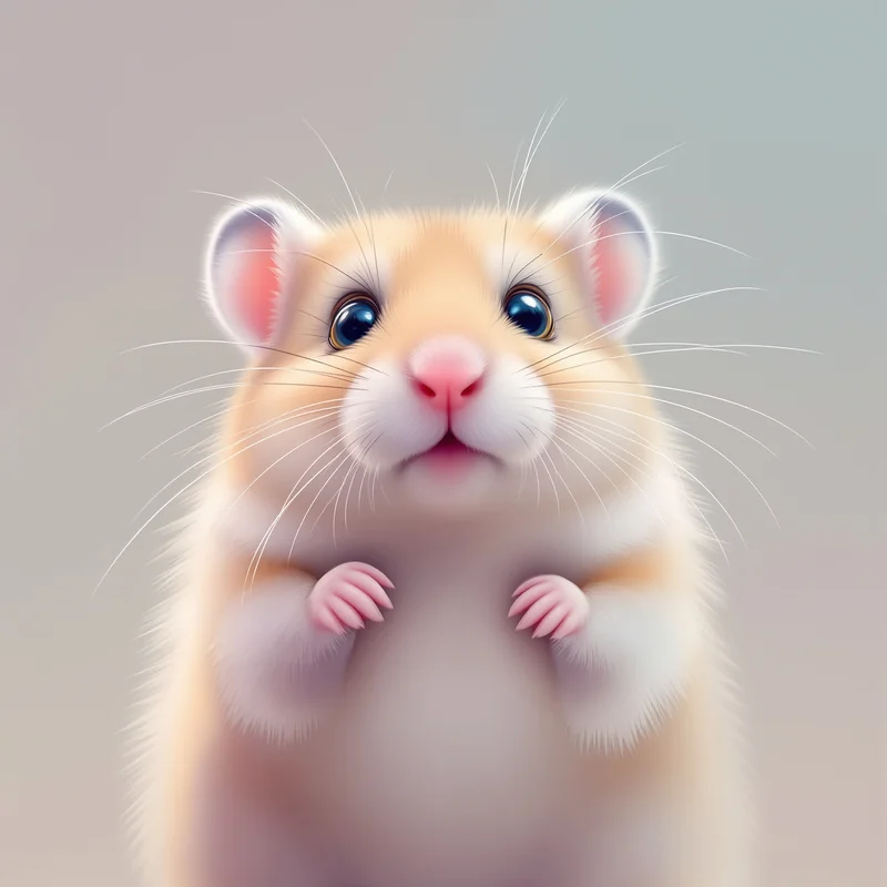hamster PFP portrait with pastel background for online avatar identity