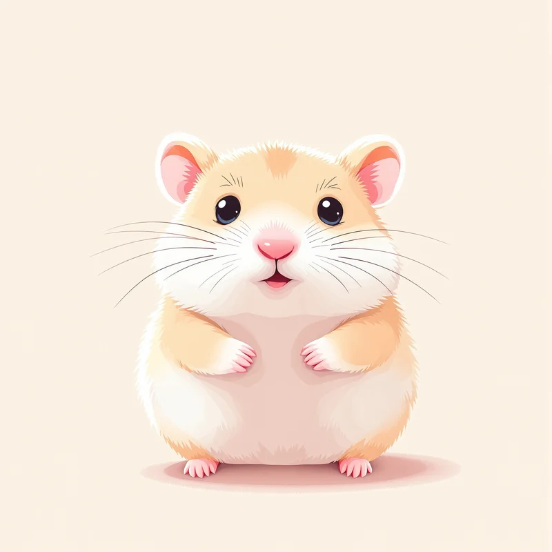 round hamster PFP portrait with soft glow lighting for cute online identity
