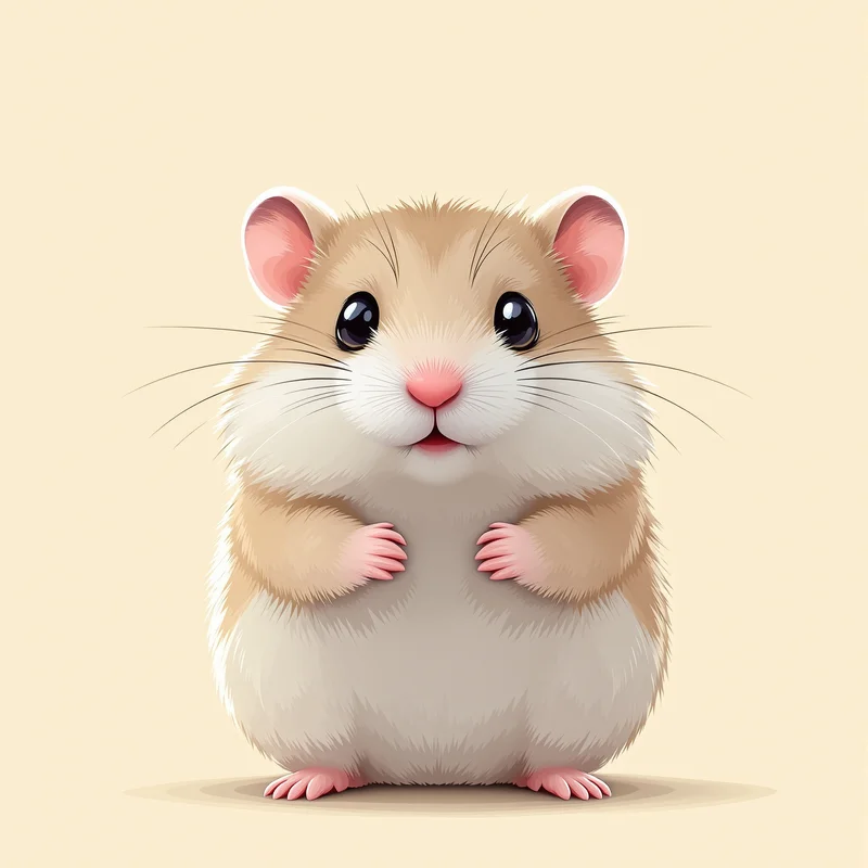 tiny hamster PFP avatar with smooth gradient background for social media avatar