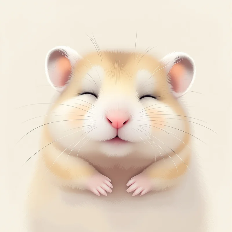 round hamster PFP portrait with soft aesthetic lighting for online avatar identity