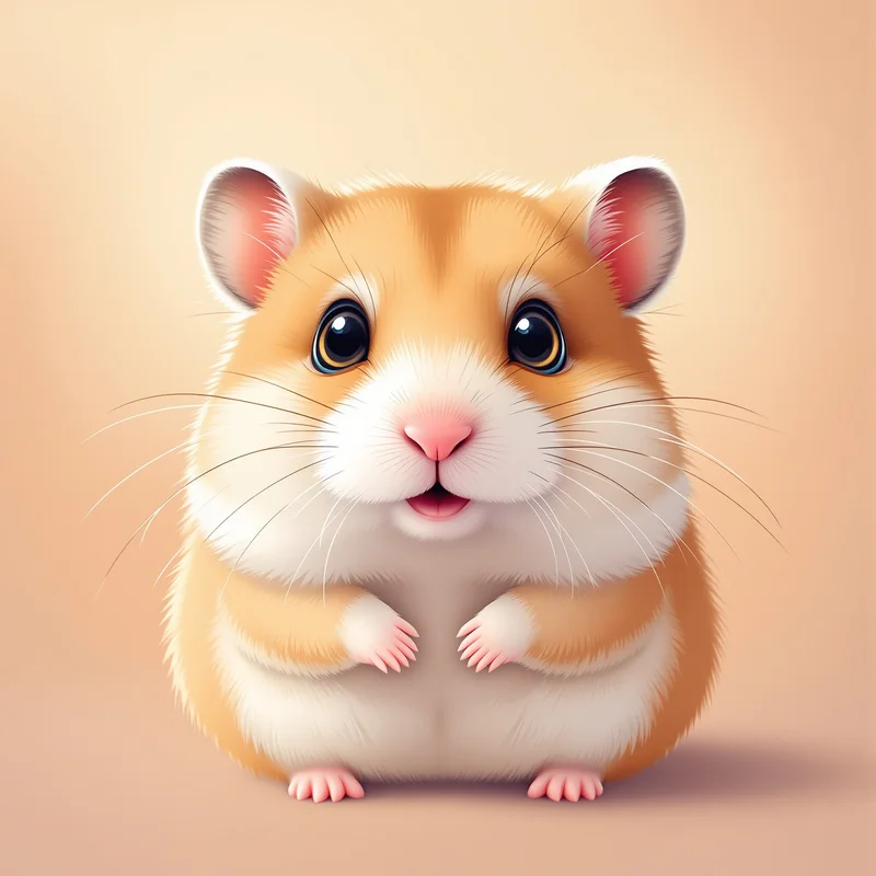 hamster PFP portrait with cozy warm tones for online avatar identity