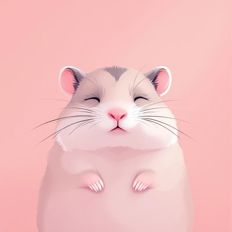 adorable hamster PFP profile image with warm sunlight lighting for online avatar identity