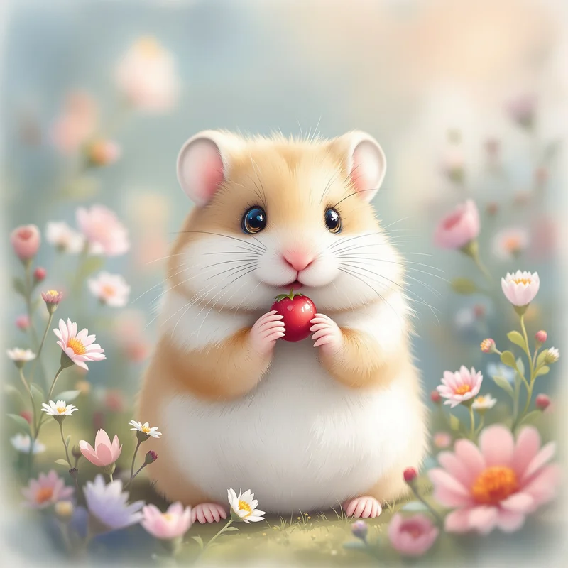 Watercolor Hamster PFP.