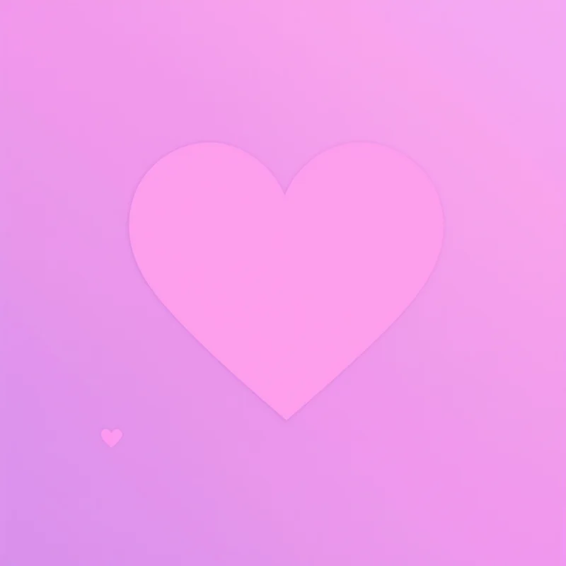 heart icon avatar image with neon heart shapes for digital identity