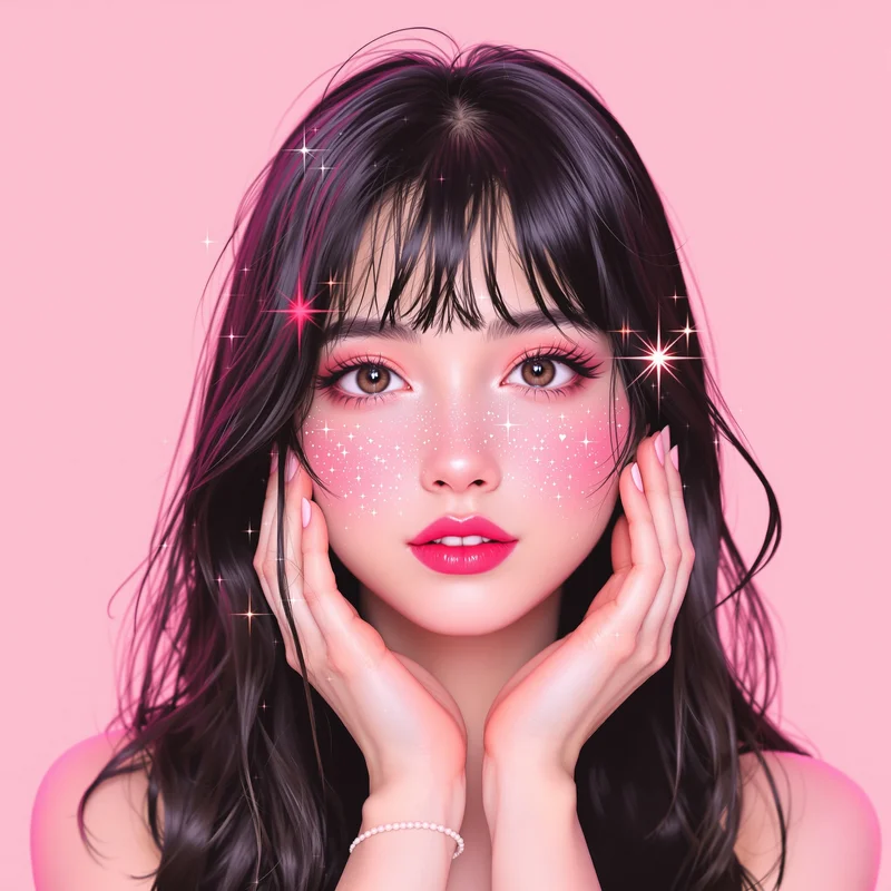 love themed avatar with gradient background for avatar display