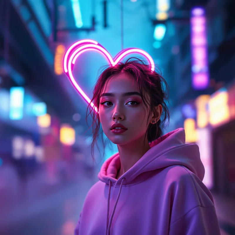 Neon Heart PFP.