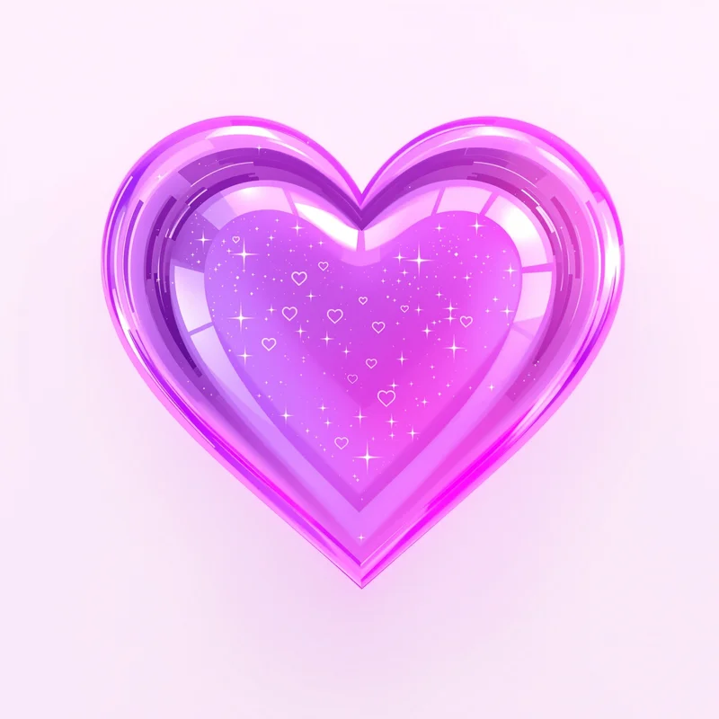 cute heart PFP portrait with pastel colors for digital identity