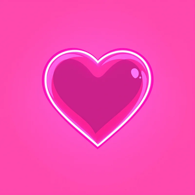 cute heart PFP portrait with pastel colors for social media avatar