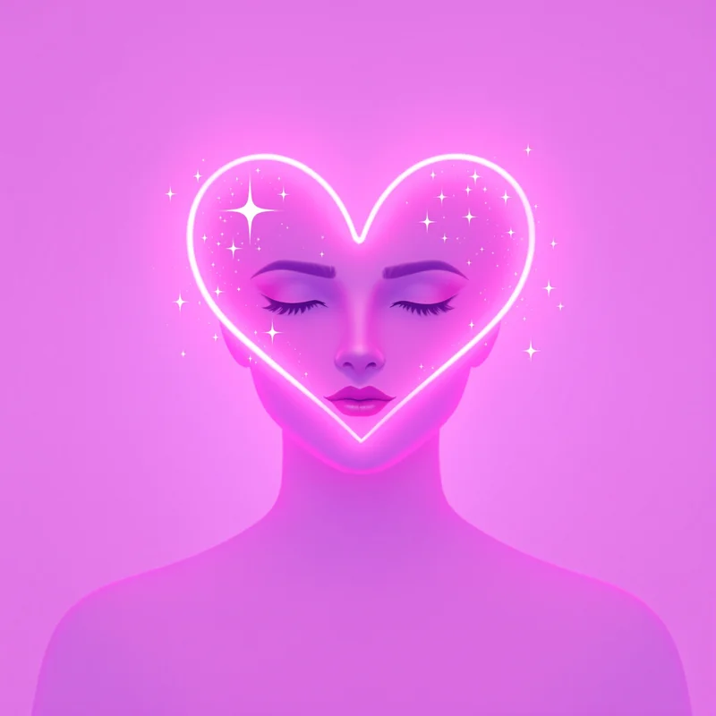 romantic profile picture with pastel colors for avatar display