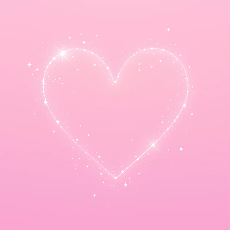 heart PFP portrait with pastel colors for digital identity