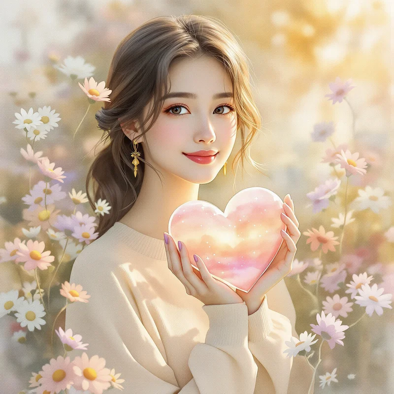 Watercolor Heart PFP.