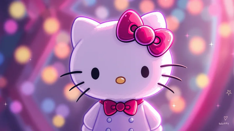 hello kitty pfp red bow portrait