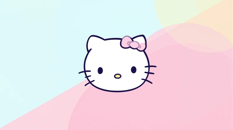 hello kitty pfp minimal kawaii portrait
