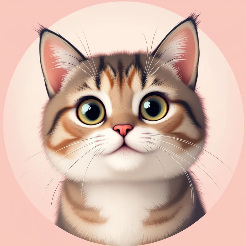 Hello Kitty avatar profile image with sweet expression and clear recognition
