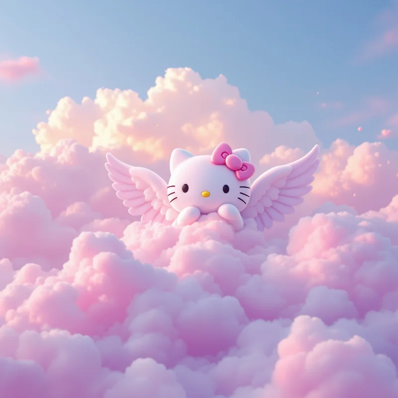 Hello Kitty PFP Angel Cloud Dream aesthetic avatar design
