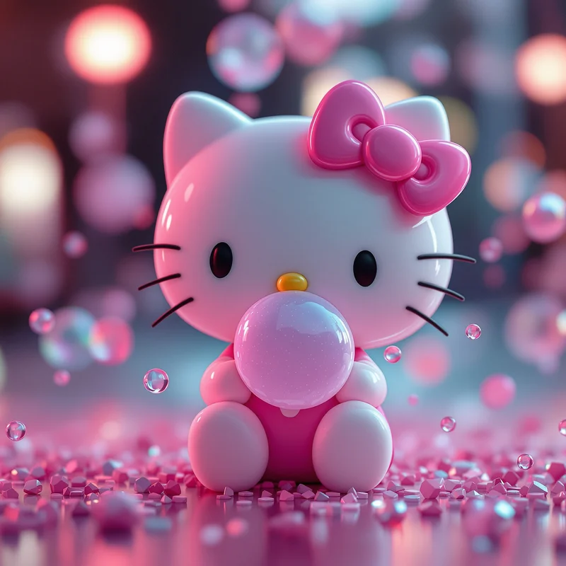 Hello Kitty PFP Bubblegum Pop aesthetic avatar design