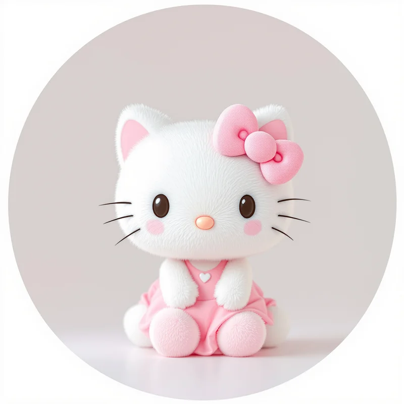 Hello Kitty avatar portrait with adorable personality and memorable presence