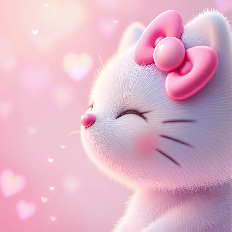 Hello Kitty PFP with pastel composition and compact avatar clarity