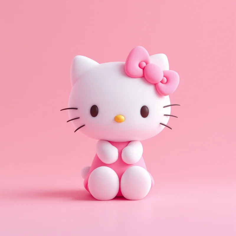 Hello Kitty PFP with pastel composition and compact avatar clarity