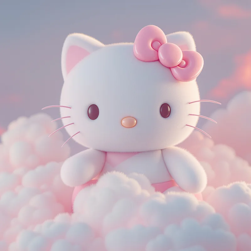 Hello Kitty PFP with pastel composition and compact avatar clarity