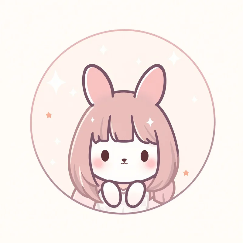 Hello Kitty avatar profile image with sweet expression and clear recognition