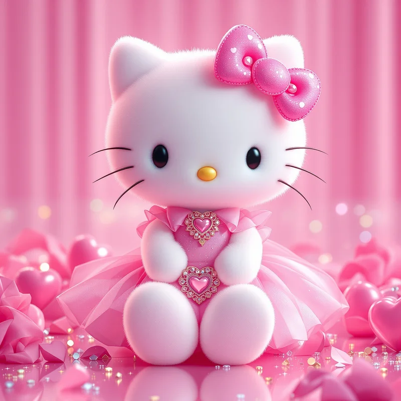 Hello Kitty PFP Luxury Pink Fashion aesthetic avatar design