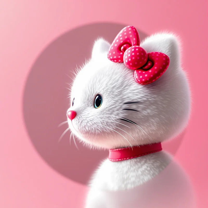 Hello Kitty avatar portrait with adorable personality and memorable presence