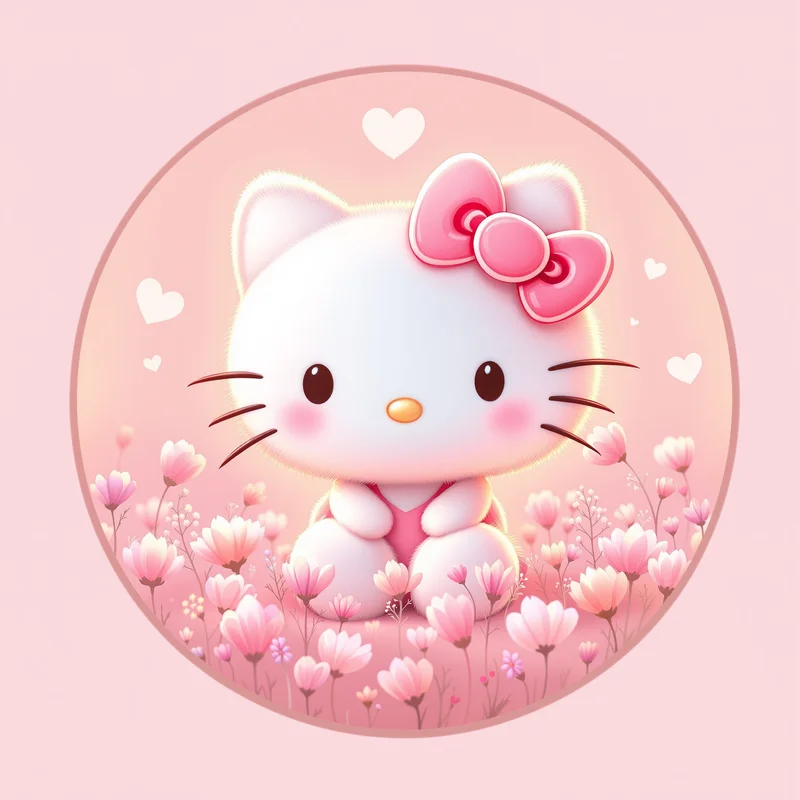Hello Kitty profile image optimized for cute identity and visibility