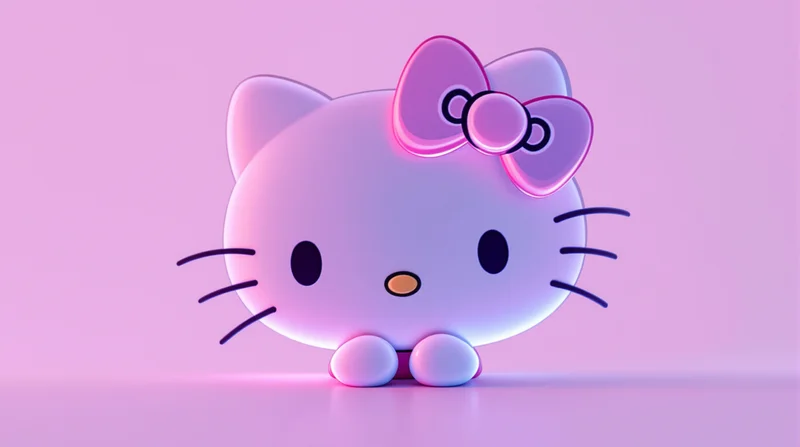 hello kitty pfp pink bow kawaii portrait