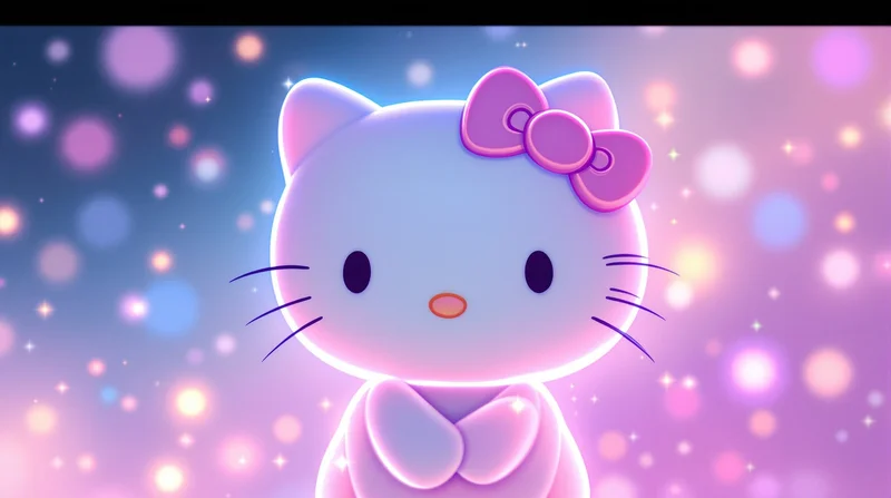 hello kitty pfp soft glow portrait