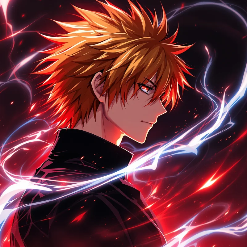 dramatic Ichigo PFP artwork with hollow inspired mood for messaging profile icons