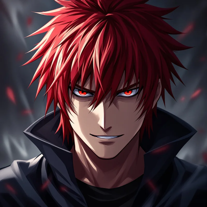 intense Ichigo anime portrait with battle-ready expression for avatar display